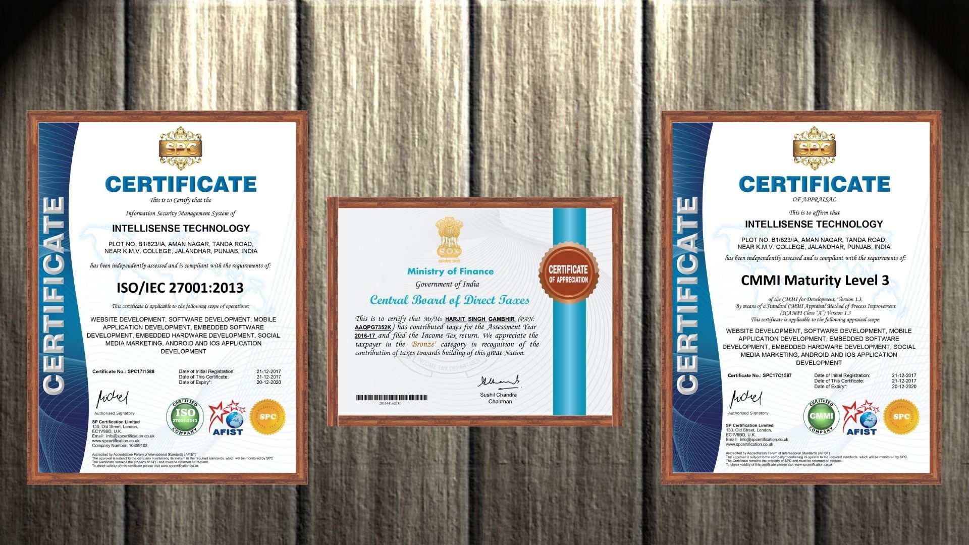 Certifications