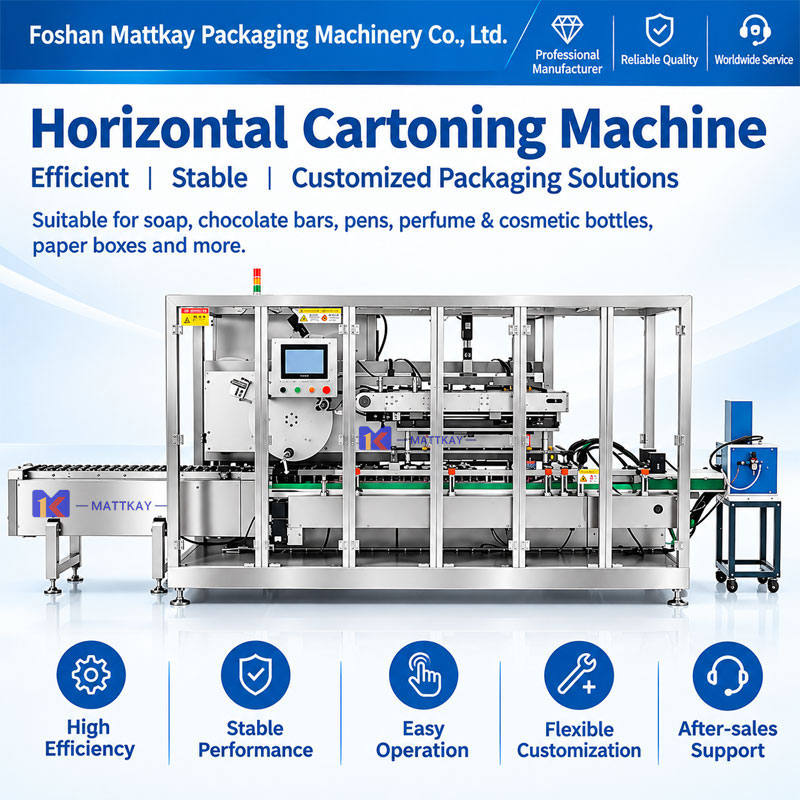 CE ISO CGMP Continuous Motion Bottle Blister Stick Cartoning Machine Automatic Box Packing Cartoner for Cosmetic Cartoning Line