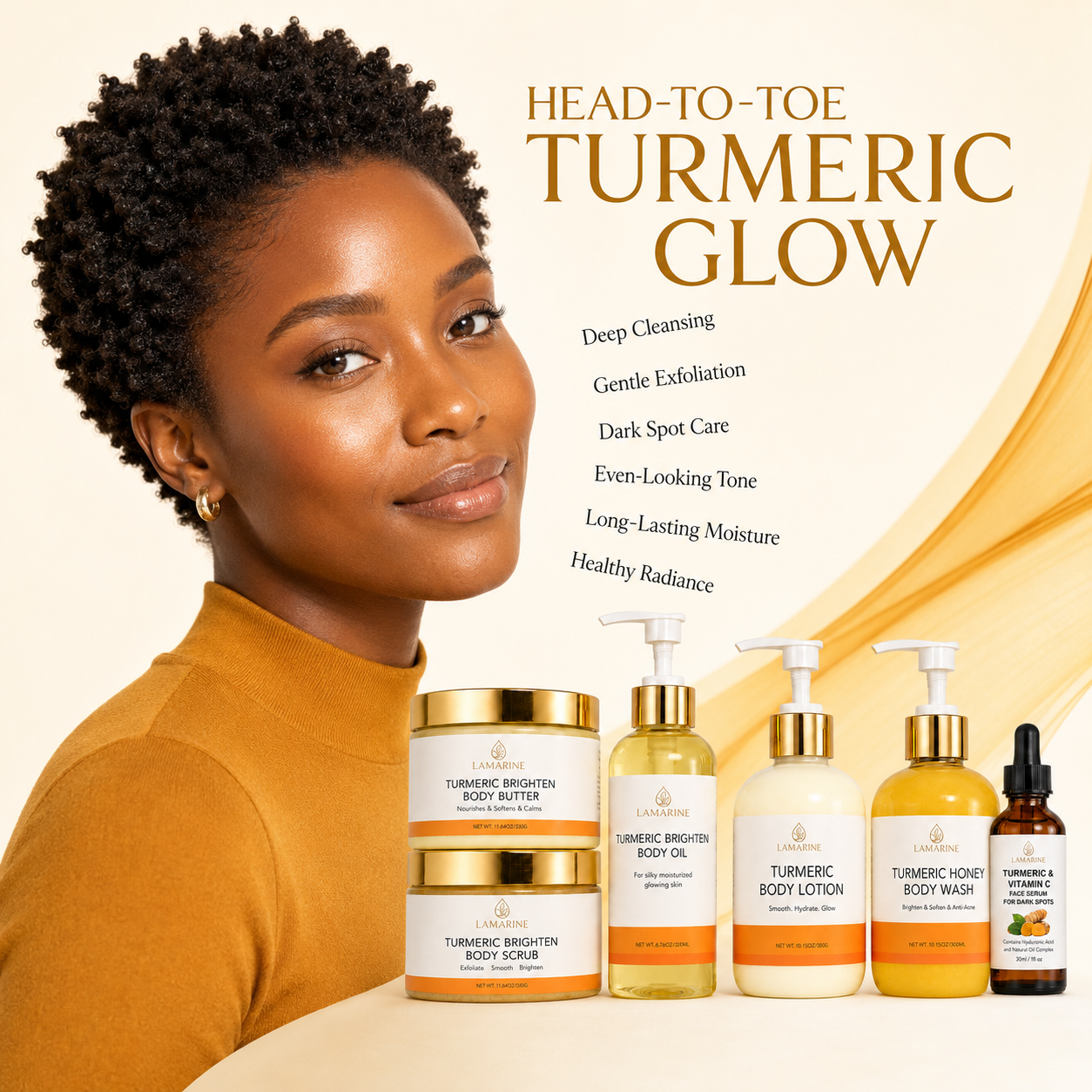 LAMARINE ODM OEM Services for Customized Private Labels Wholesale Face Serum &amp; Cream for Glowing &amp; Whitening Skin Care