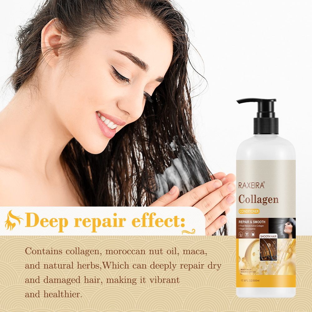 Wholesale Private Label Vegan Premium Grade Smoothing Repairing Deep Hydrating Moisturizing Collagen Hair Conditioner