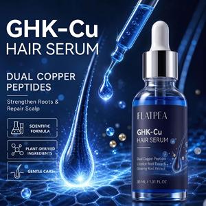 Private Label GHK-Cu Hair Serum - Lightweight Scalp Serum with Dual Copper Peptides - Daily Hair &amp; Scalp Use, Cosmetic Product