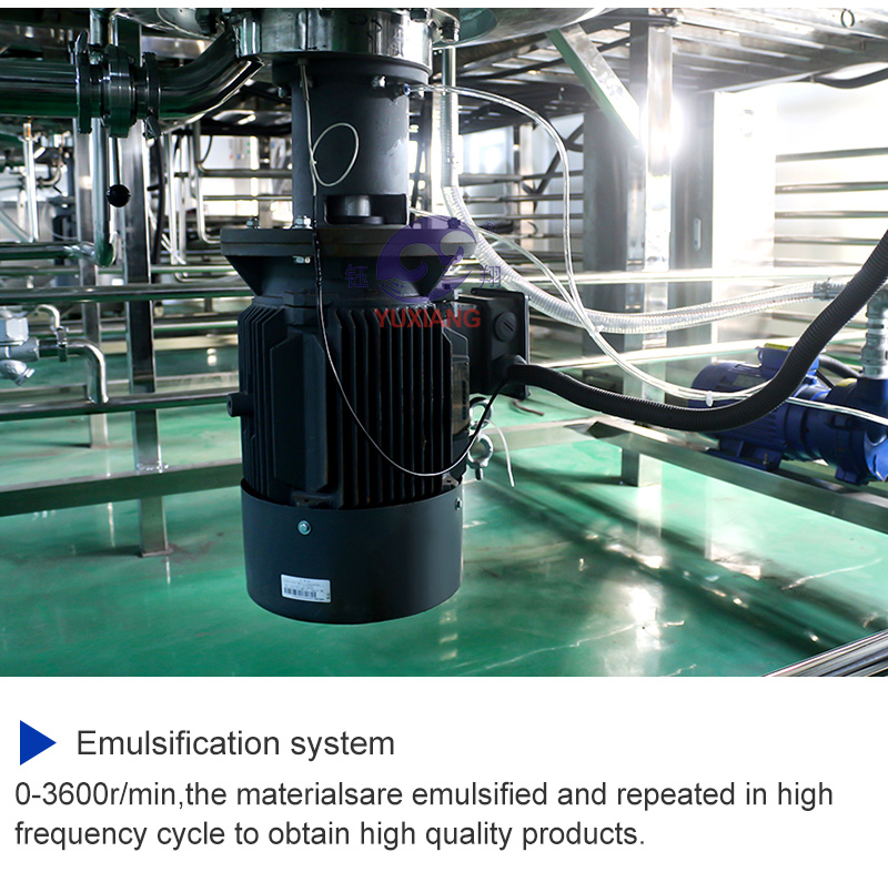 1000 Lts Reactor Vacuum Emulsifying Mixer Homogenizer Reactor 316L Homogenizer Cosmetics Production Equipment