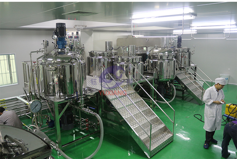 1000 Lts Reactor Vacuum Emulsifying Mixer Homogenizer Reactor 316L Homogenizer Cosmetics Production Equipment