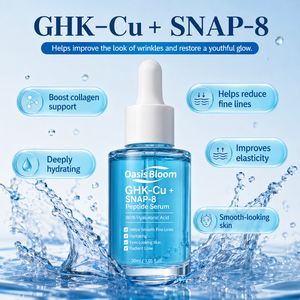 Private Label Kojic Acid Serum GHK-Cu Copper Peptide Serum Azelaic Acid Green Tea Vegan Anti-Wrinkle Anti-Aging Face Serum Acid