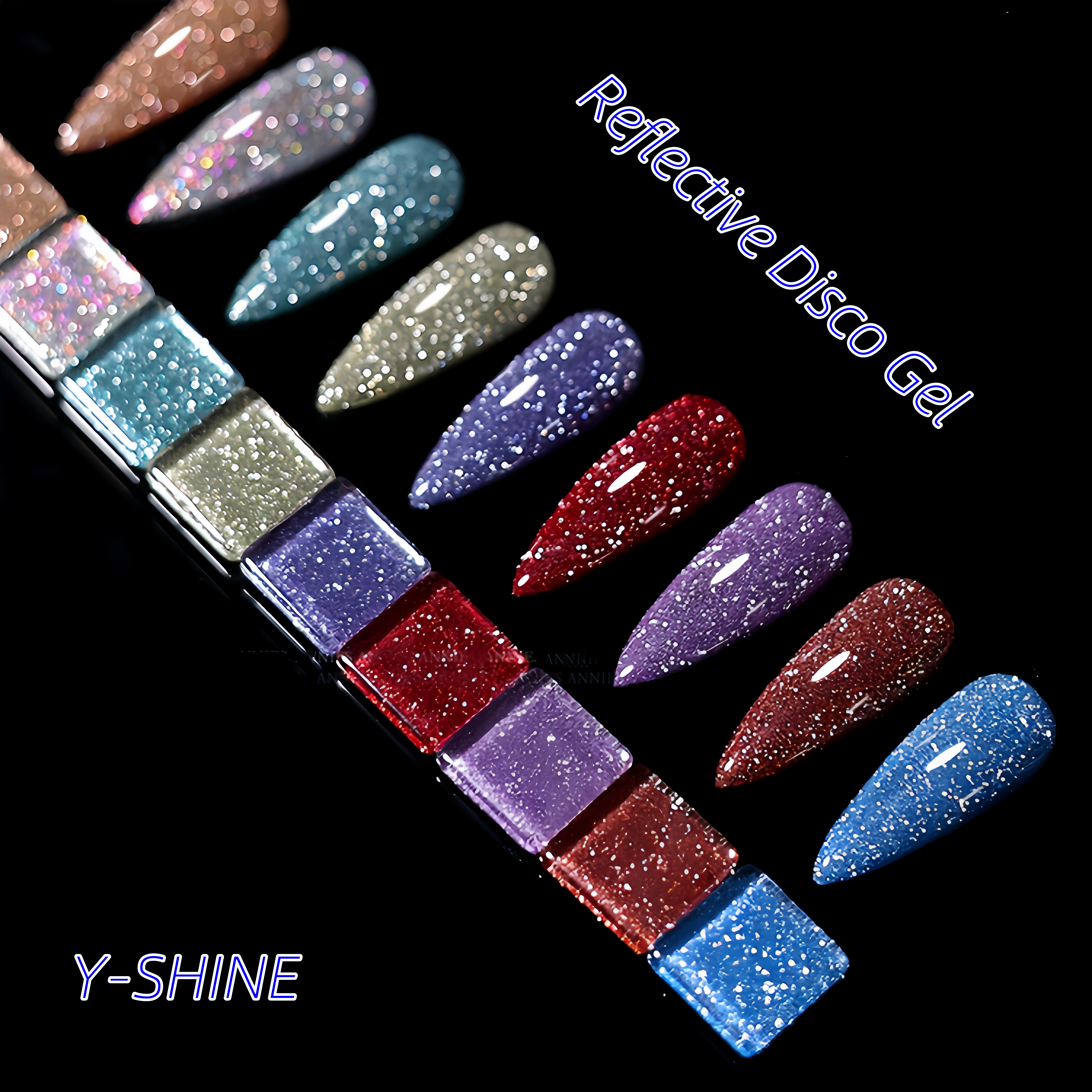 Y-shine 60-Color Reflective UV Gel Nail Polish Set Non-Toxic ISO/Intertek Certified 15ml Bottles Wholesale OEM From Guangdong