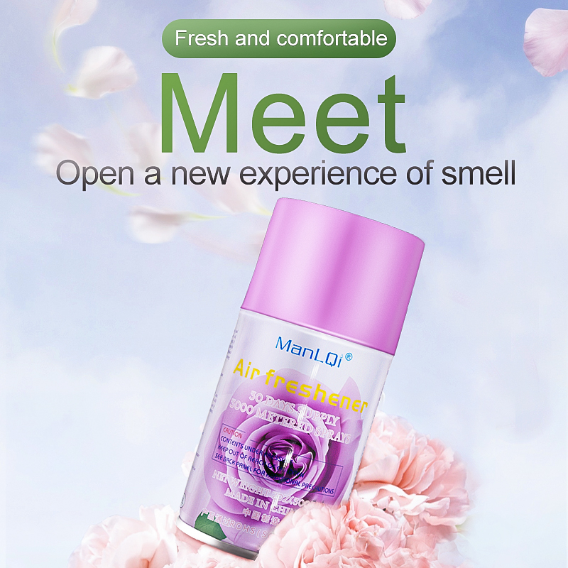 OEM 300ml Customized Perfume Dispenser Spray China Factory's Long-Lasting Room Fragrance Lavender Pattern Private Label Printing