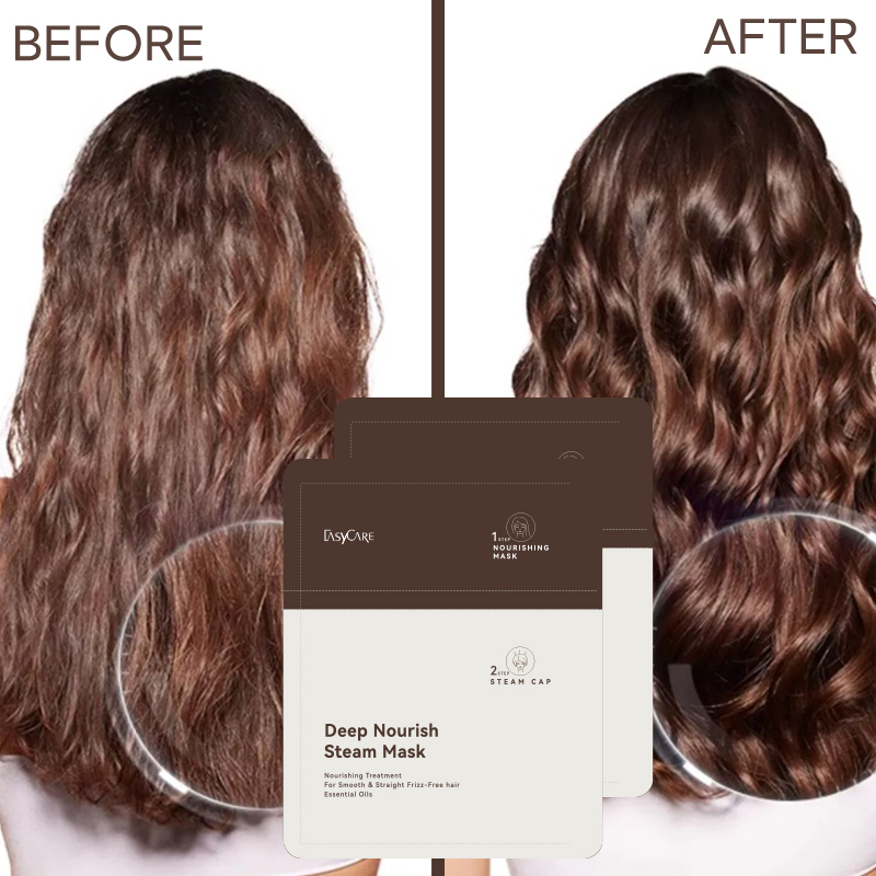 Customized Hair Mask With Automatic Heating Hair Cap Set Professional Nourishing Repairing Keratin Cream Mask Set With Salon
