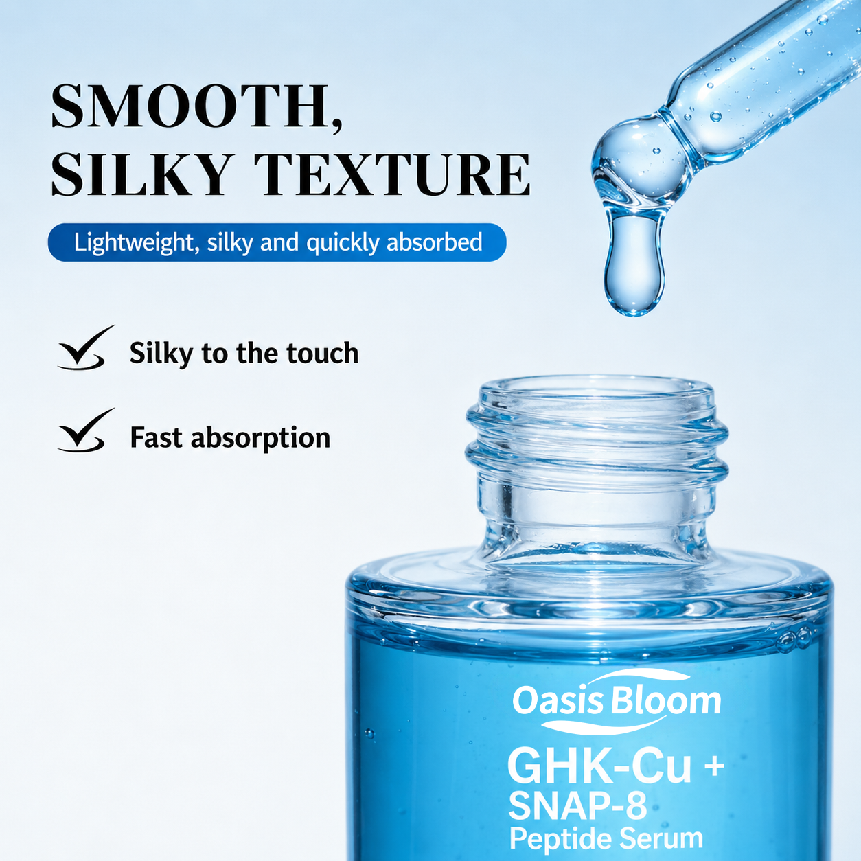 Private Label Kojic Acid Serum GHK-Cu Copper Peptide Serum Azelaic Acid Green Tea Vegan Anti-Wrinkle Anti-Aging Face Serum Acid