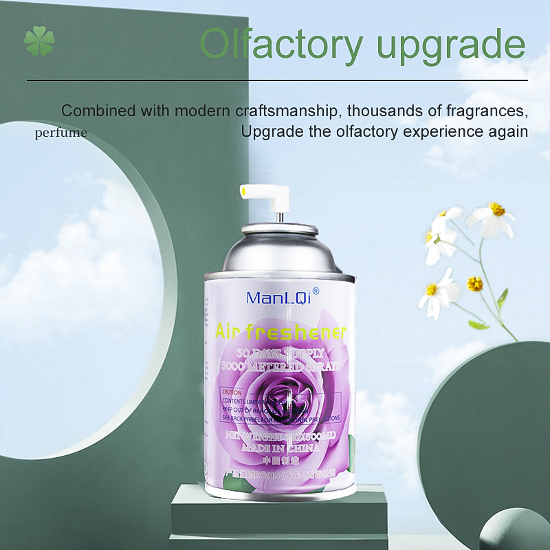 OEM 300ml Customized Perfume Dispenser Spray China Factory's Long-Lasting Room Fragrance Lavender Pattern Private Label Printing
