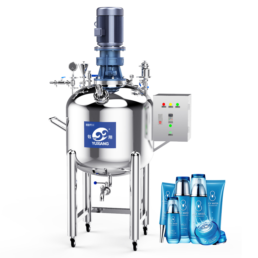 1000 Lts Reactor Vacuum Emulsifying Mixer Homogenizer Reactor 316L Homogenizer Cosmetics Production Equipment
