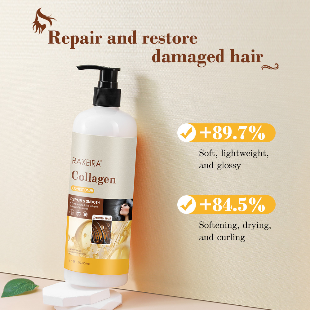 Wholesale Private Label Vegan Premium Grade Smoothing Repairing Deep Hydrating Moisturizing Collagen Hair Conditioner
