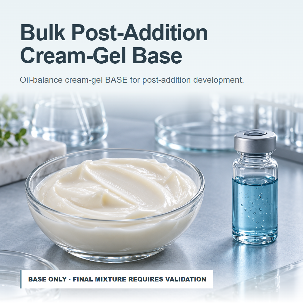 ODM Bulk Squalane Silica Non Greasy Skin Feel Moisture Care Facial Skin Cream Gel Base for Buyer Active Addition