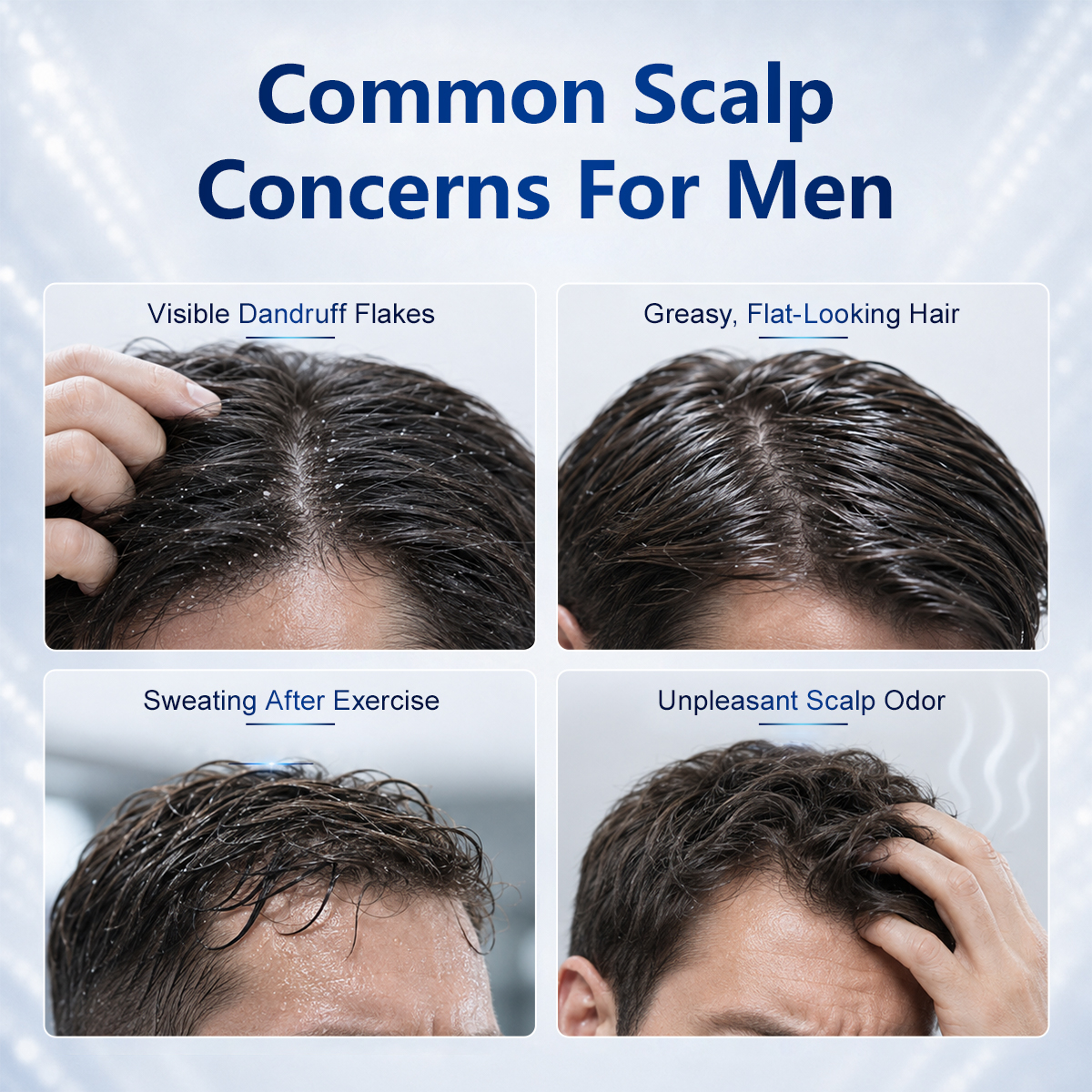 Private Label Dandruff Scalp Treatment Men Shampoo for Anti-Itch Organic Salicylic Acid Anti Dandruff Shampoo White Label