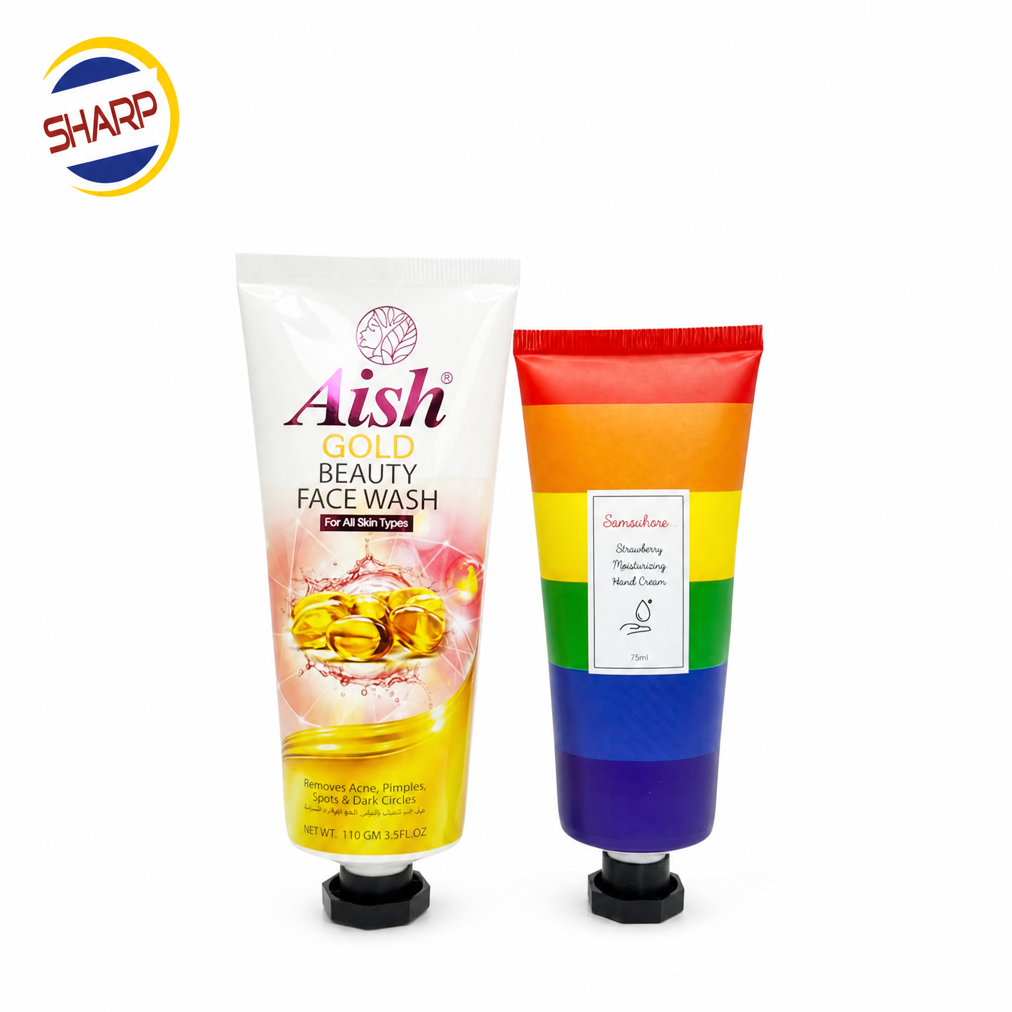 200ml PE Soft Face Wash Tubes Body Cream Hand Cream Shampoo Tube Packaging Empty Plastic Cosmetic Tube