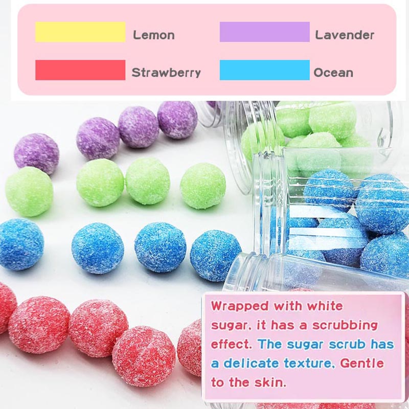 Custom scrub balls details