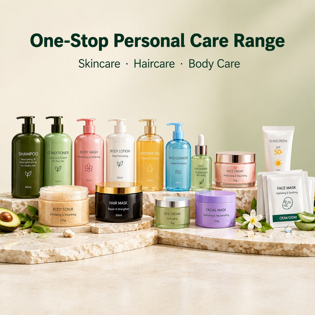 OEM ODM Cosmetics Manufacturer | Private Label Skincare Haircare Body Care | Custom Formula & Packaging