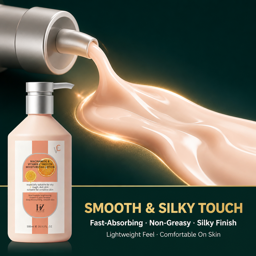 Sulfate Free Niacinamide Vitamin C Body Lotion Moisturizing Brightening All Skin Types Wholesale Private Label OEM 300g