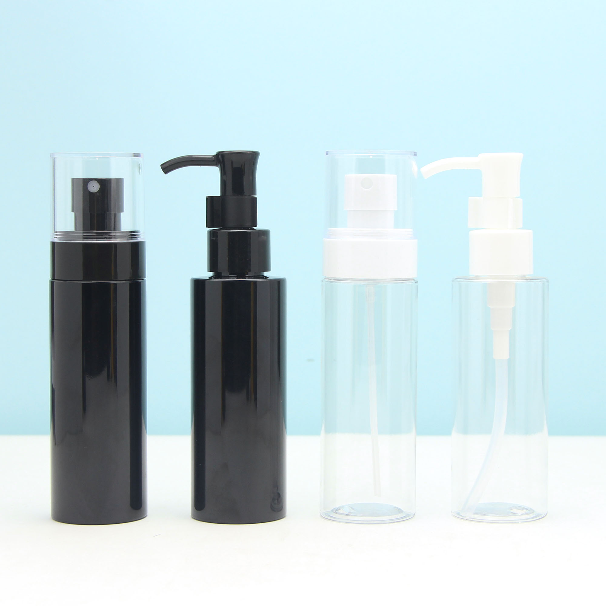 Cosmetic Packaging Supplier 30ml 50ml 100ml 150ml PET Mist Spray Lotion Pump Bottles Empty Skin Care Plastic Bottle