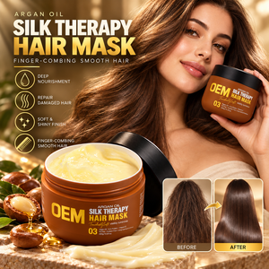 Custom Your Logo Argan Oil Repair Moisturizing Smooth Hair Mask Treatment Private Label Mask Hair Cream for Damaged Hair