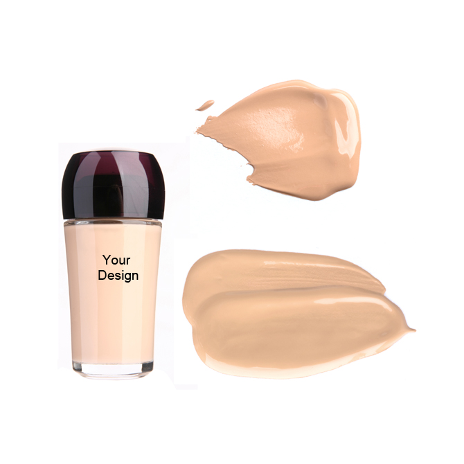OEM Cosmetic Waterproof Sunscreen Long Lasting Liquid Foundation for Face Natural Finish Mineral Natural ISO Certified for Women