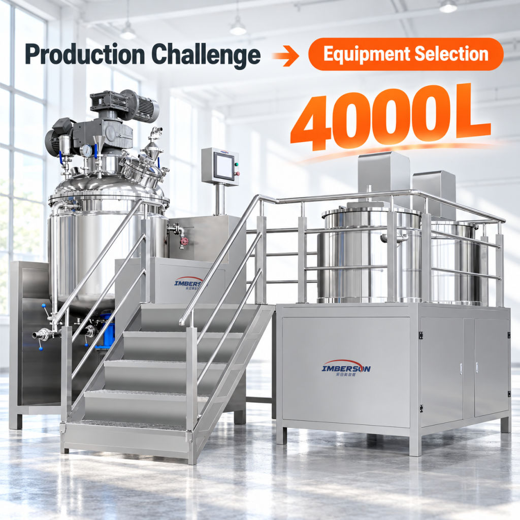 Imberson 4000L Large Scale Cosmetic Homogenizing Production System High Shear Homogenizer Machine Unit Unit Unit Unit Unit