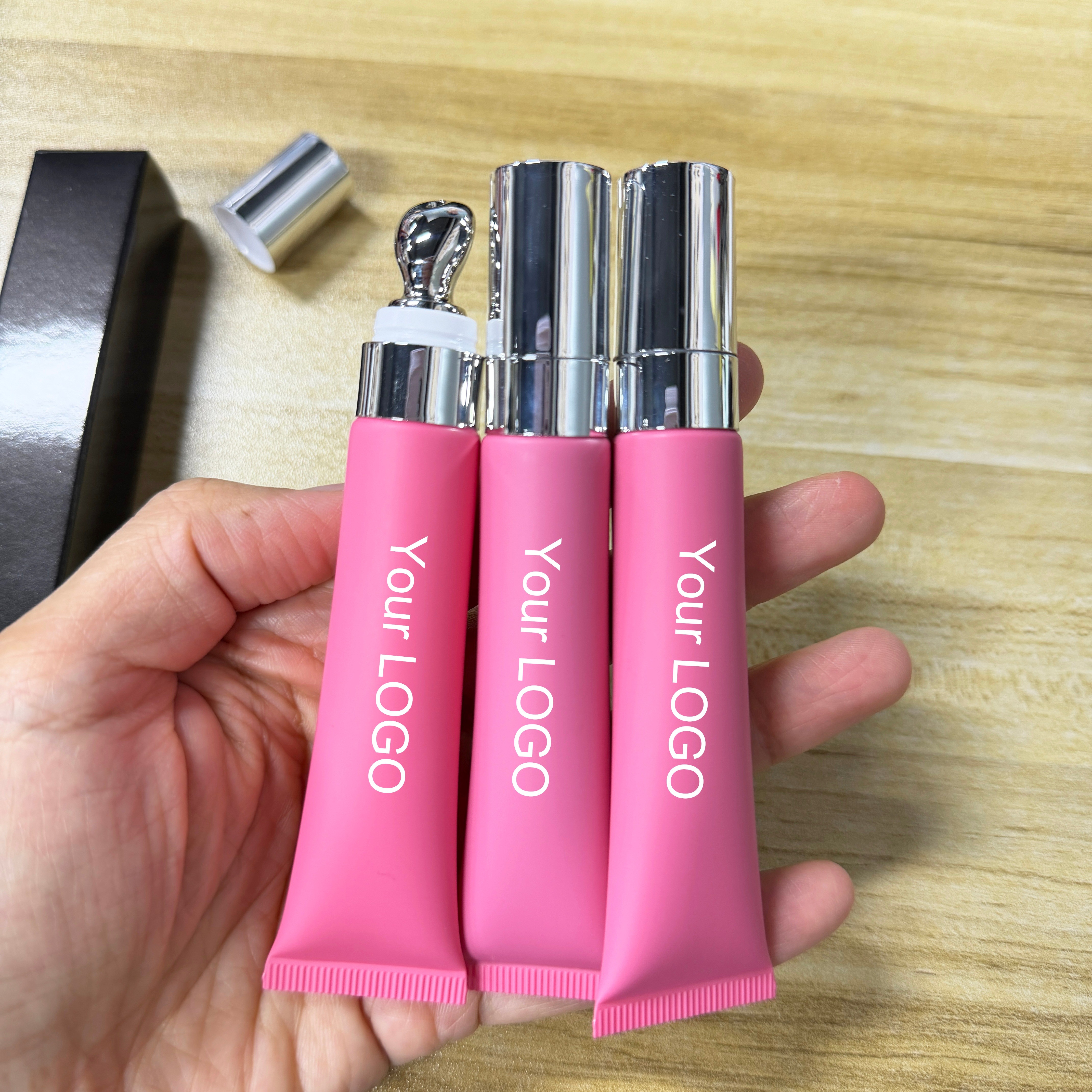 Private Logo Luxury Tube Balm Lip Beauty Clear Lip Plumper Gloss Private Label Lip Plumper Oil Tint
