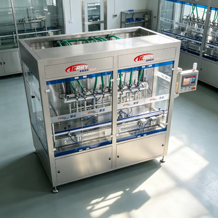 Filling machine precision details