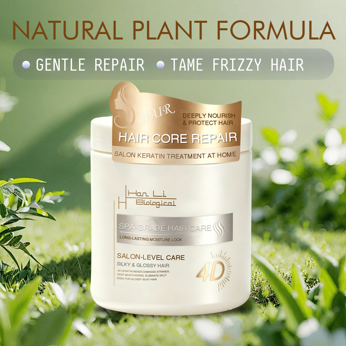 Keratin Repair Hair Mask for Damaged Hair, Salon-Grade Hair Care, Custom Logo &amp; Packaging Available