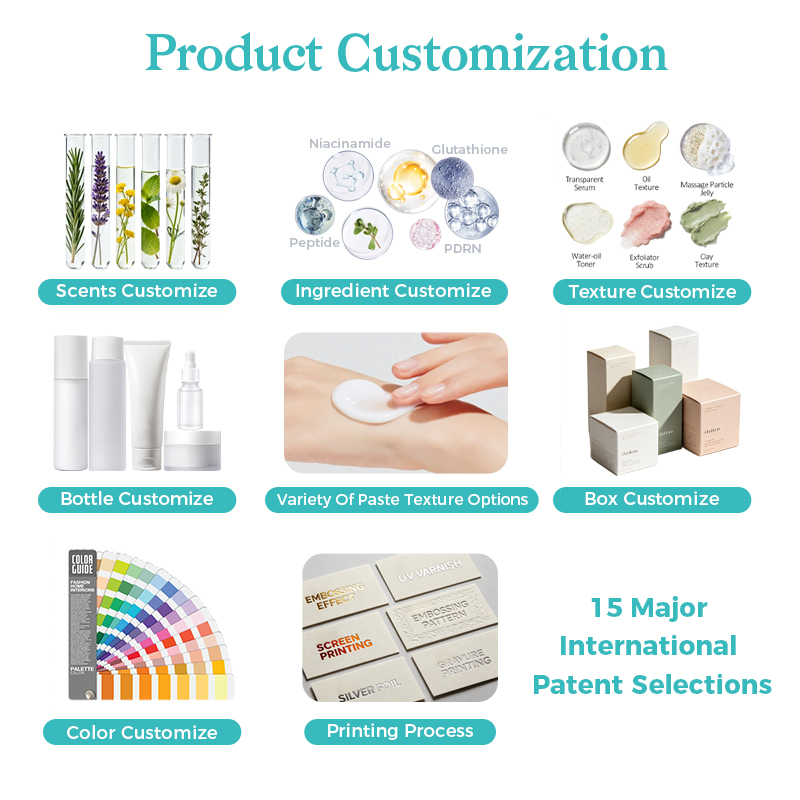 OEM ODM Cosmetic Manufacturer Private Label Facial Serum and Face Cream Custom Formula Skin Care Products Processing