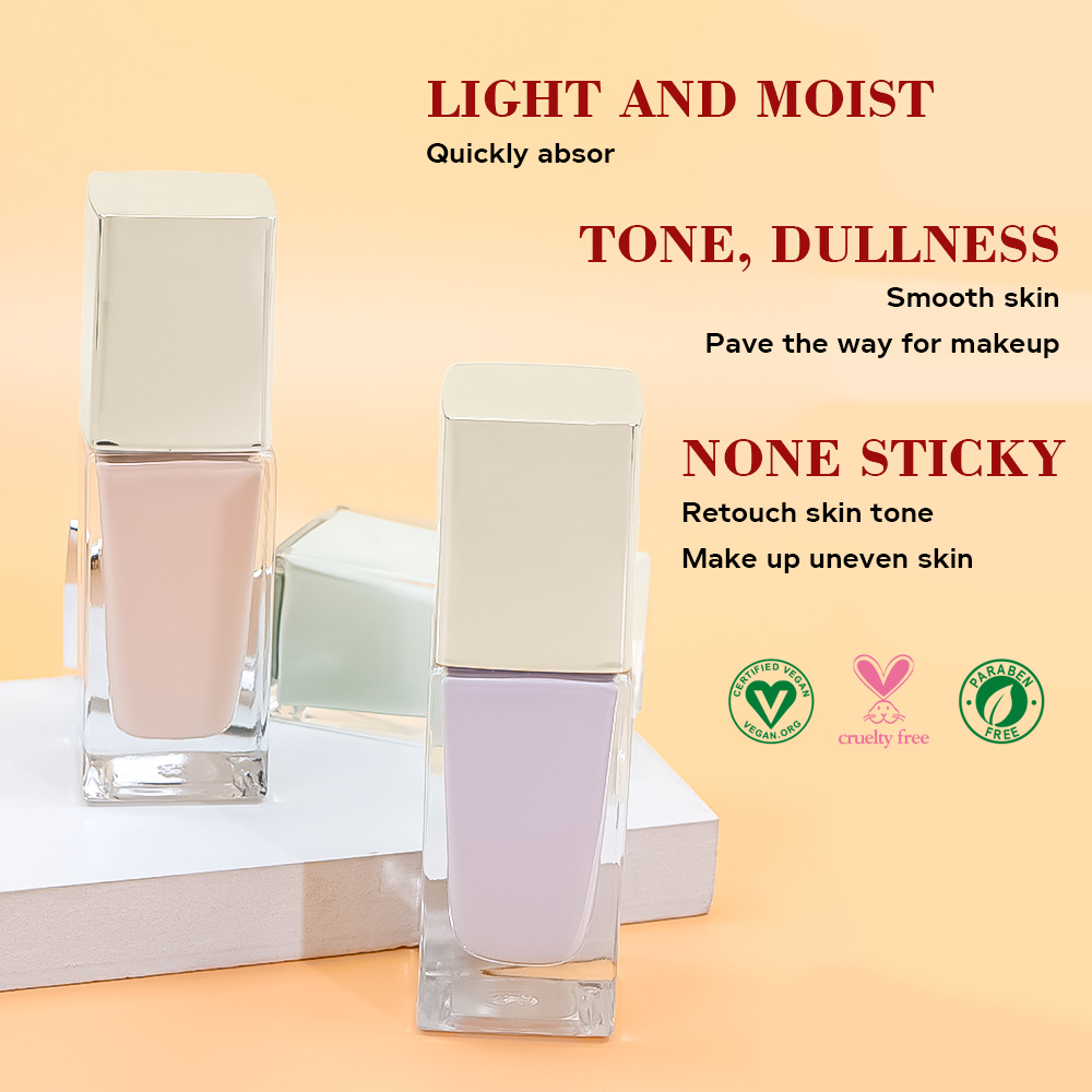 Wholesale Custom Private Label No Logo Makeup Base Vegan Cosmetics Whitening Skin Face Sticky Primer