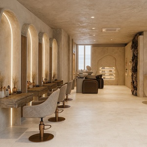 Modern Hair Salon Shop Interior Fit-out|Turnkey Project Custom Salon Shop | One-Stop Full Hair Salon Custom Solution