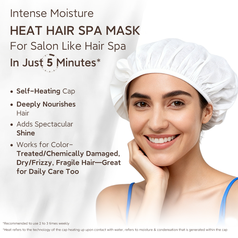Customized Hair Mask With Automatic Heating Hair Cap Set Professional Nourishing Repairing Keratin Cream Mask Set With Salon