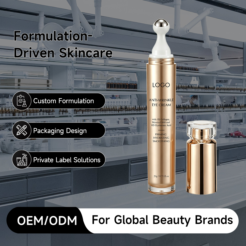 Private Label Anti-Wrinkle Eye Cream with Collagen for Eye Area Firming and Lifting Custom Formula Service