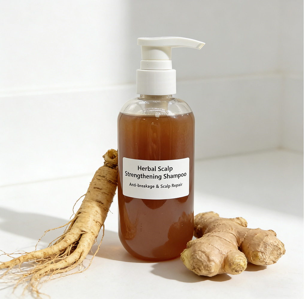 OEM Herbal Nourishing Scalp Strengthening Shampoo Anti-Hair Loss Volumizing for Thin &amp; Oily Hair Damaged Scalp ODM Private Label