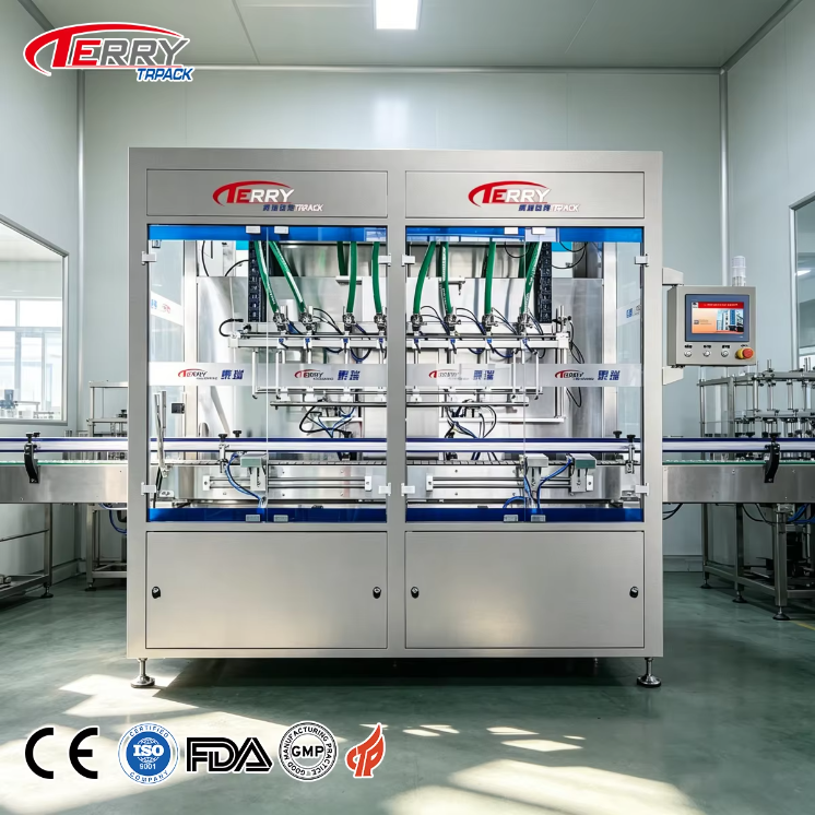 Filling machine component structure view