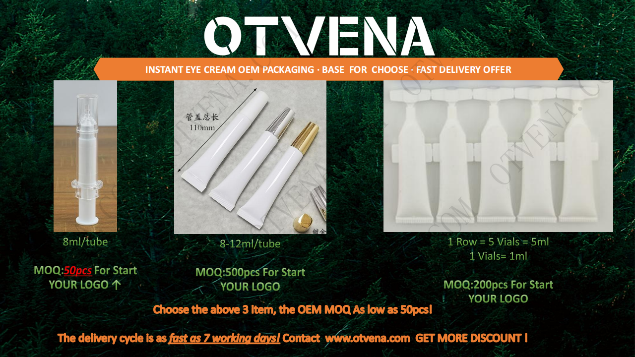 OTVENA Instant Smoothing Eye Cream Minimize Wrinkles Even Skin Tone Under Eye Base for Makeup Custom Logo