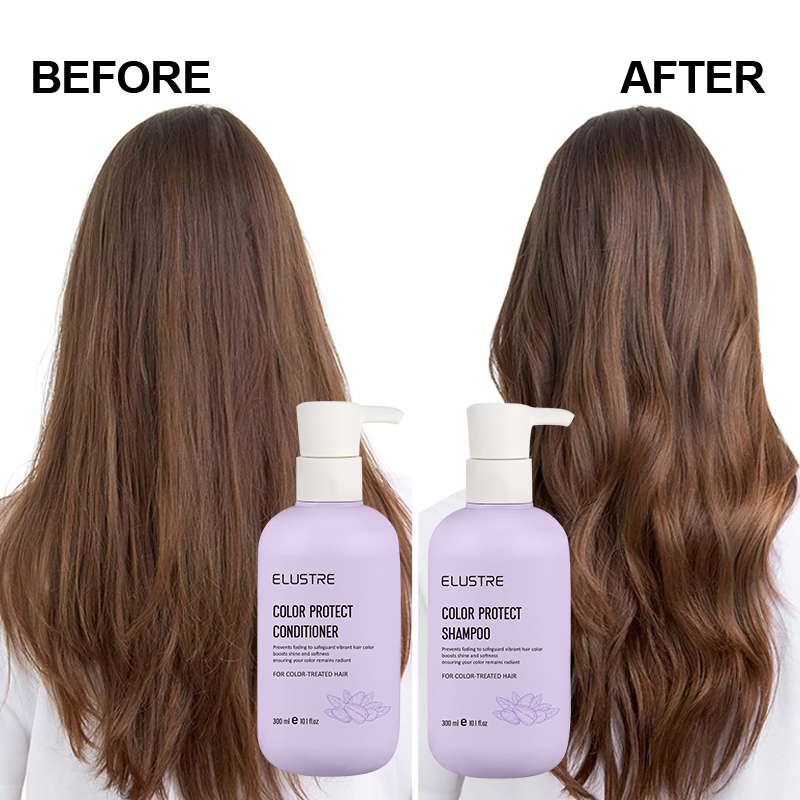 Private Label Moisturizing Dye Treatment Deep Nourishing Hydrating Argan Oil Organic Color Safe Protect Shampoo Conditioner Oily