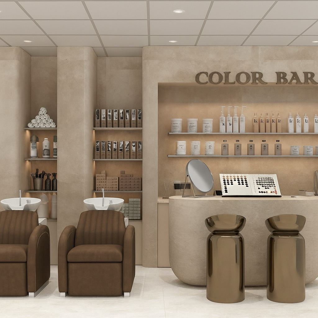 Modern Hair Salon Shop Interior Fit-out|Turnkey Project Custom Salon Shop | One-Stop Full Hair Salon Custom Solution