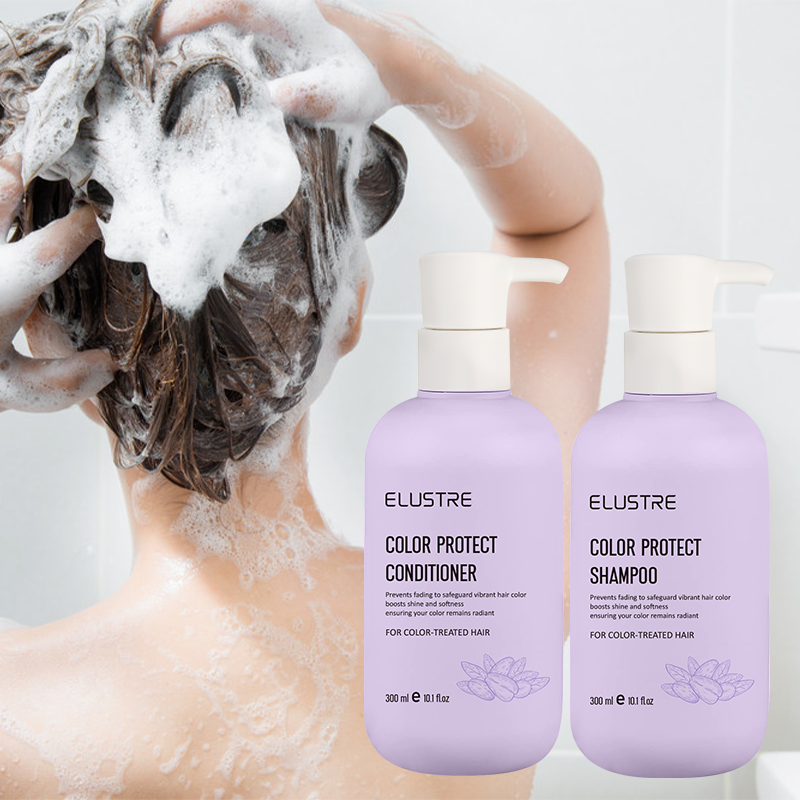 Private Label Moisturizing Dye Treatment Deep Nourishing Hydrating Argan Oil Organic Color Safe Protect Shampoo Conditioner Oily