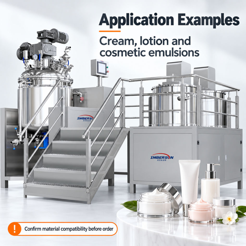 Imberson 4000L Large Scale Cosmetic Homogenizing Production System High Shear Homogenizer Machine Unit Unit Unit Unit Unit