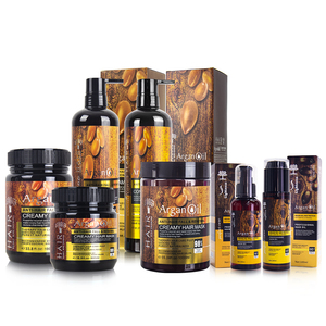 In Stock Hair Care Set Argan Oil Smoothing Repair Damaged Hair Shampoo and Conditioner Set
