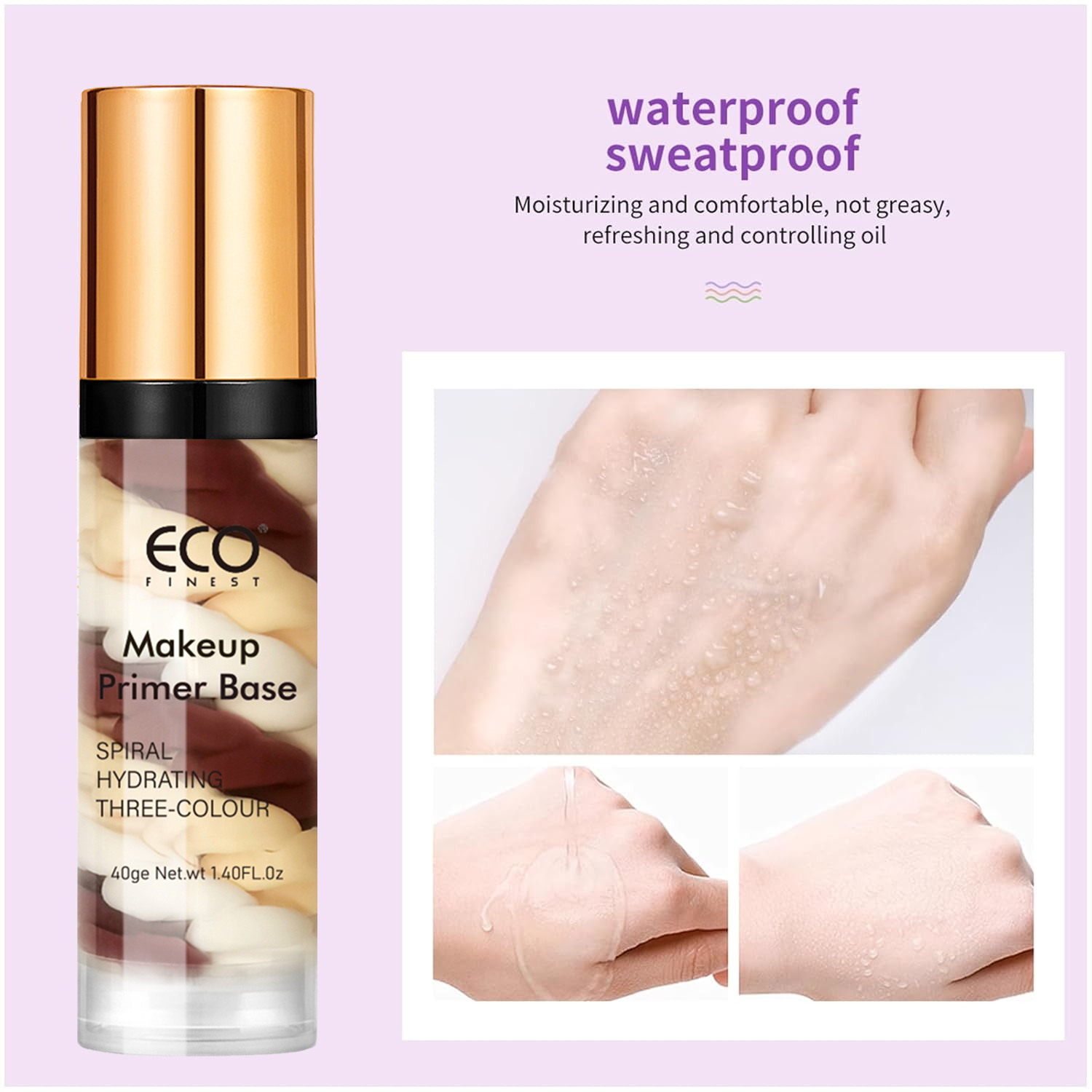 Makeup Primer Base Bulk Supplier Wholesale Three Colour Hydrating for Skin Tone Correcting OEM ODM Facial Care