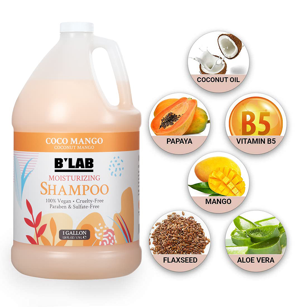 Private Label Hair Care Shampoo Supplier for Gallon of Shampoo and Conditioner Moisture Coconut Oil Shampoo Bulk
