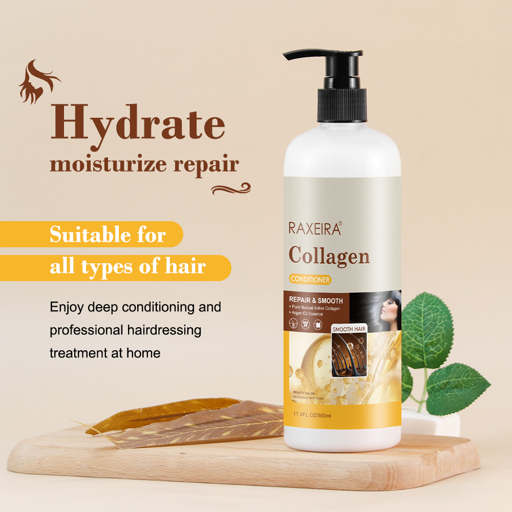 Wholesale Private Label Vegan Premium Grade Smoothing Repairing Deep Hydrating Moisturizing Collagen Hair Conditioner