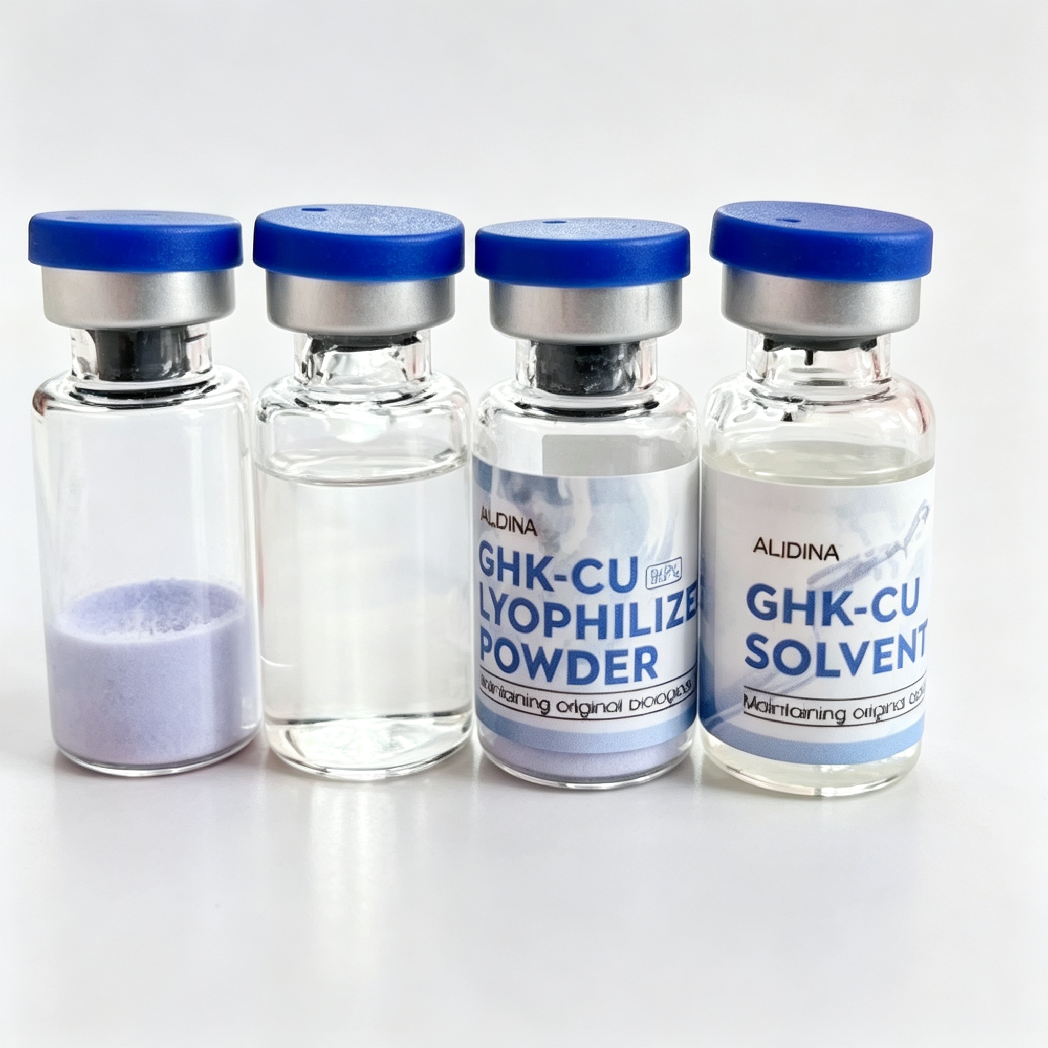 Direct Brand Supply 99% Pure Lyophilized Blue GHK-Cu Cosmetic Base Material Local Anhui Factory