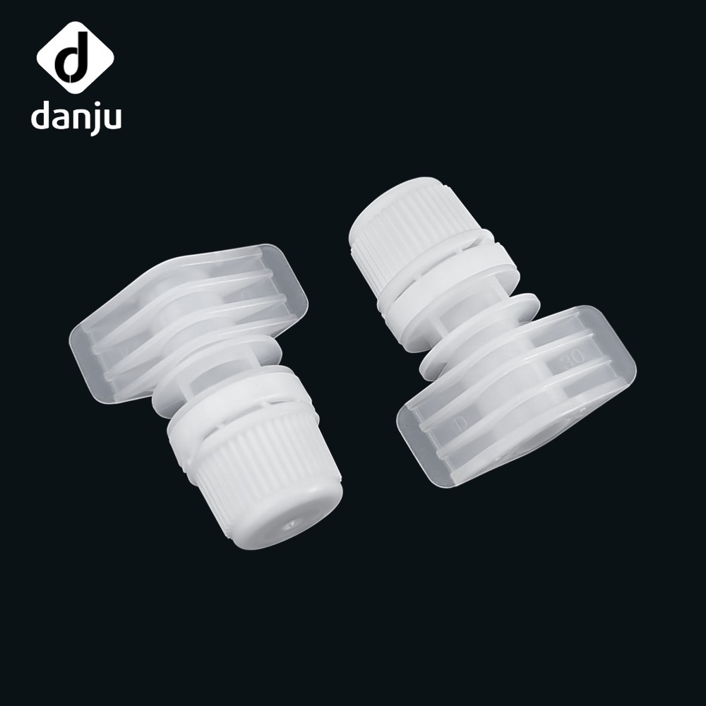 Leakproof 6mm Precision Dispensing Plastic Spout Cap for Cosmetic Skincare Cream Gel Personal Care Flexible Packaging Pouch