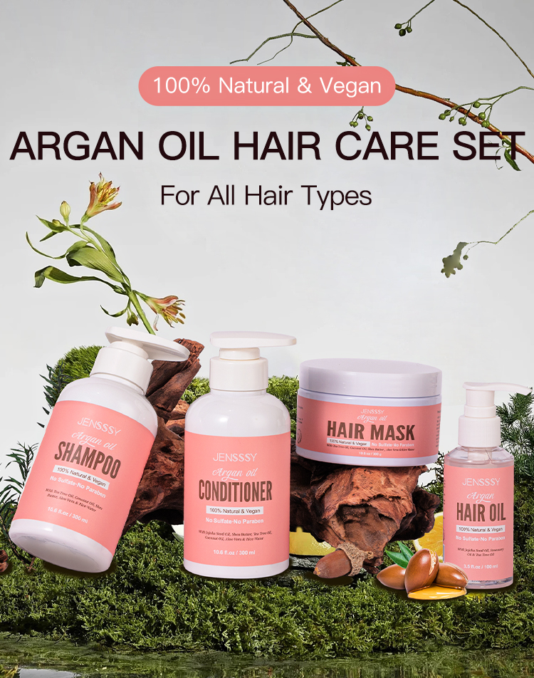 Wholesale Organic Natural Moisturizing Fluffy Shampoo Conditioner Private Label Sulfate Free Argan Oil Coconut Tea Tree Shampoo