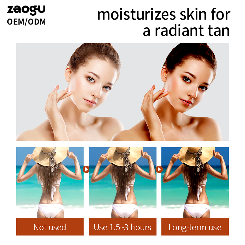 Private Label Customized Tanning Lotion Solarium Tanning Cream for Body Natural Sun Tan Lotion