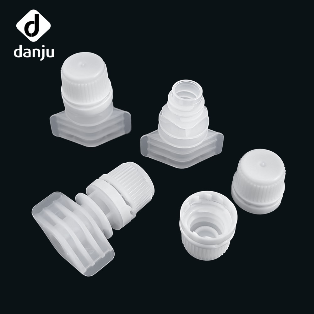 Leakproof 6mm Precision Dispensing Plastic Spout Cap for Cosmetic Skincare Cream Gel Personal Care Flexible Packaging Pouch