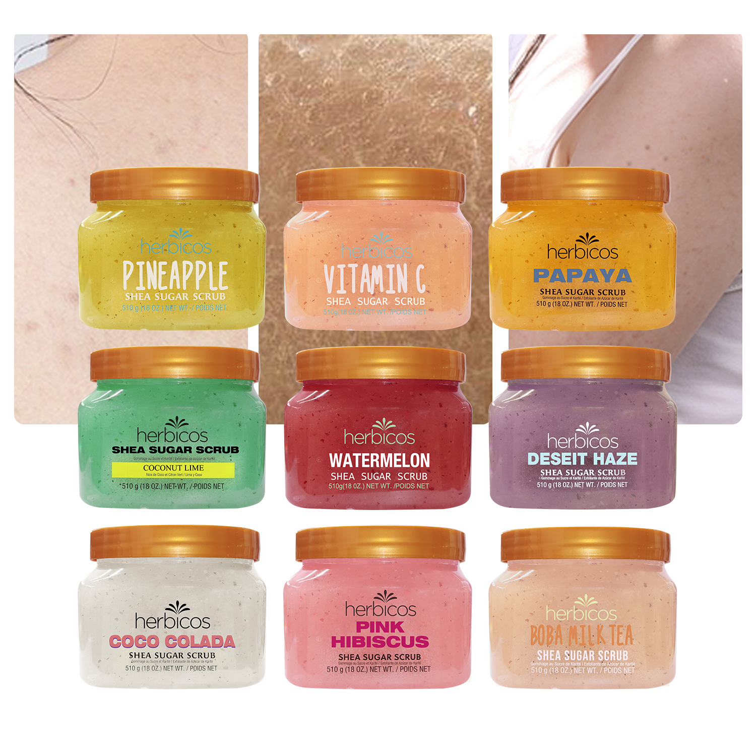 Private Label Vitamin C Dead Sea Salt Sugar Body Scrub Cream Vegan Coffee Private Label Organic Exfoliant Body Scrub